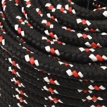 Bootsseil Schwarz 12 mm 25 m Polypropylen
