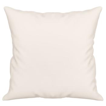 Zierkissen 2 Stk. Beige 40x40 cm Mikrofasergewebe