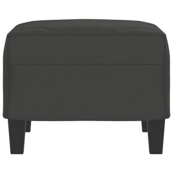 Fußhocker Dunkelgrau 60x50x41 cm Mikrofasergewebe