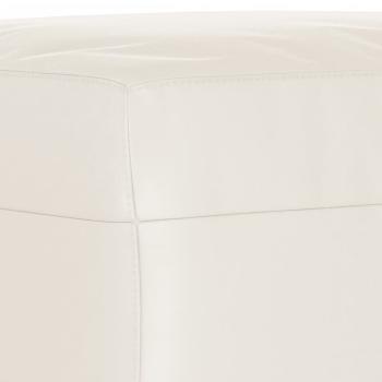 Fußhocker Beige 60x50x41 cm Mikrofasergewebe