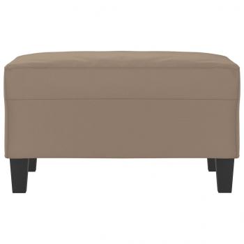 Fußhocker Taupe 70x55x41 cm Mikrofasergewebe
