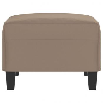 Fußhocker Taupe 70x55x41 cm Mikrofasergewebe