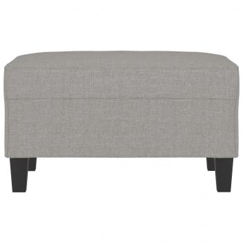 Fußhocker Hellgrau 70x55x41 cm Stoff