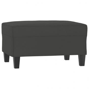 Fußhocker Dunkelgrau 70x55x41 cm Mikrofasergewebe