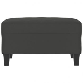 Fußhocker Dunkelgrau 70x55x41 cm Mikrofasergewebe