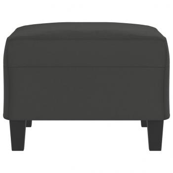 Fußhocker Dunkelgrau 70x55x41 cm Mikrofasergewebe