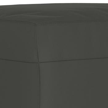 Fußhocker Dunkelgrau 70x55x41 cm Mikrofasergewebe