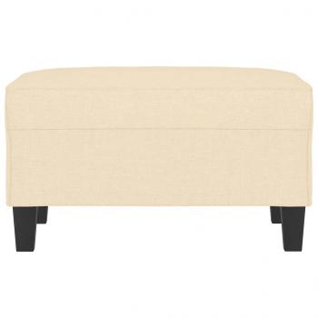 Fußhocker Creme 70x55x41 cm Stoff