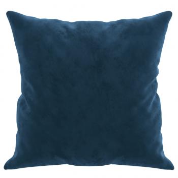 Zierkissen 2 Stk. Blau 40x40 cm Samt