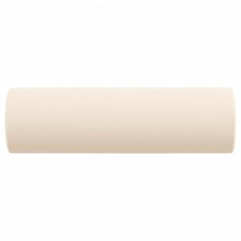 Zierkissen 2 Stk. Creme Ø15x50 cm Samt