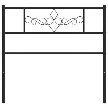 Kopfteil Metall Schwarz 75 cm