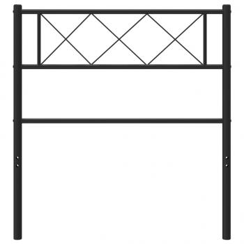 Kopfteil Metall Schwarz 75 cm