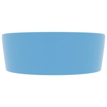 Luxus-Waschbecken mit Überlauf Matt Hellblau 36x13 cm Keramik