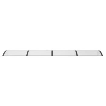 Türvordach Schwarz 400x100 cm Polycarbonat