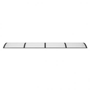 Türvordach Schwarz 350x100 cm Polycarbonat