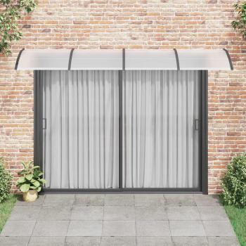 Türvordach Schwarz 350x100 cm Polycarbonat