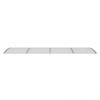 Türvordach Grau 350x100 cm Polycarbonat