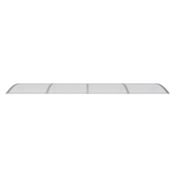 Türvordach Grau 350x100 cm Polycarbonat