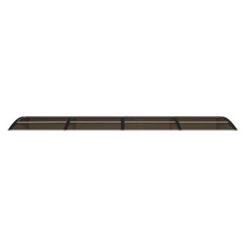 Türvordach Schwarz 350x75 cm Polycarbonat