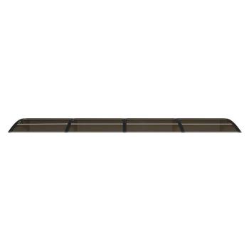 Türvordach Schwarz 350x75 cm Polycarbonat