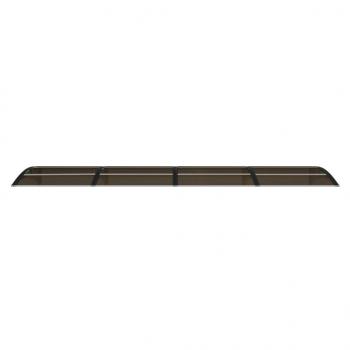 Türvordach Schwarz 350x75 cm Polycarbonat