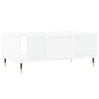 Couchtisch Weiß 90x50x36,5 cm Holzwerkstoff