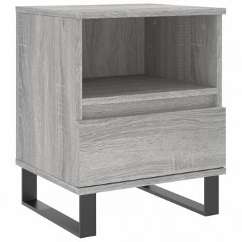 Nachttische 2 Stk. Grau Sonoma 40x35x50 cm Holzwerkstoff