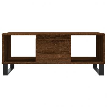 Couchtisch Braun Eichen-Optik 90x50x36,5 cm Holzwerkstoff