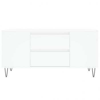 Couchtisch Weiß 102x44,5x50 cm Holzwerkstoff