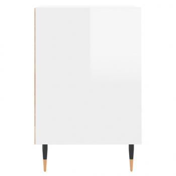TV-Schrank Hochglanz-Weiß 100x35x55 cm Holzwerkstoff