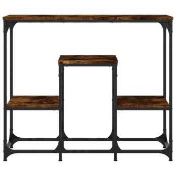 Konsolentisch Räuchereiche 89,5x28x76 cm Holzwerkstoff