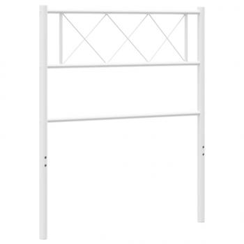 Kopfteil Metall Weiß 75 cm