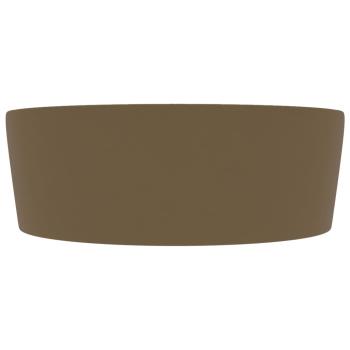 Luxus-Waschbecken mit Überlauf Matt Creme 36x13 cm Keramik