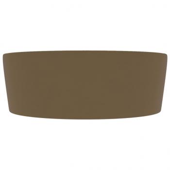 Luxus-Waschbecken mit Überlauf Matt Creme 36x13 cm Keramik