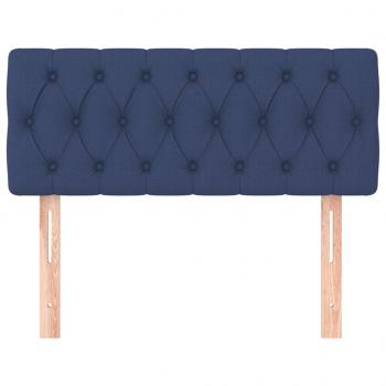 Kopfteil Blau 90x7x78/88 cm Stoff