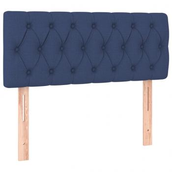 LED Kopfteil Blau 90x7x78/88 cm Stoff