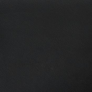 Sessel mit Hocker Schwarz 60 cm Kunstleder