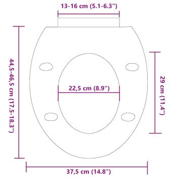 Toilettensitz mit Absenkautomatik und Quick-Release-Design Weiß
