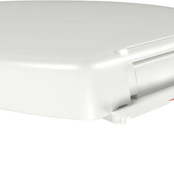 Toilettensitz mit Absenkautomatik und Quick-Release-Design Weiß