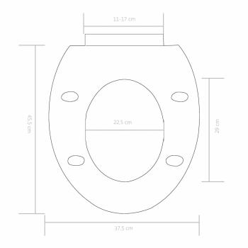 Toilettensitz mit Absenkautomatik und Quick-Release-Design Weiß