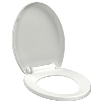 Toilettensitz mit Absenkautomatik und Quick-Release-Design Weiß