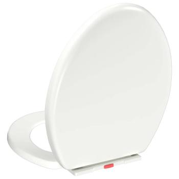 Toilettensitz mit Absenkautomatik und Quick-Release-Design Weiß