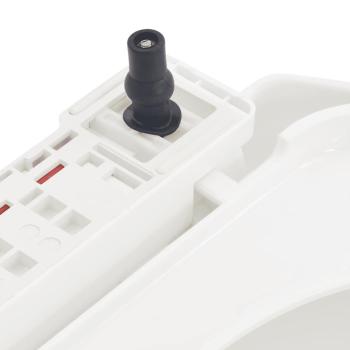 Toilettensitz mit Absenkautomatik und Quick-Release-Design Weiß