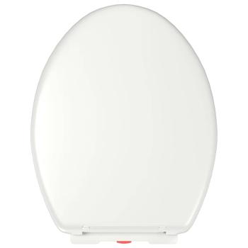 Toilettensitz mit Absenkautomatik und Quick-Release-Design Weiß