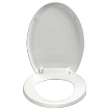 Toilettensitz mit Absenkautomatik und Quick-Release-Design Weiß