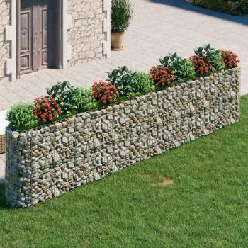 ARDEBO.de - Gabionen-Hochbeet Verzinktes Eisen 470x50x100 cm