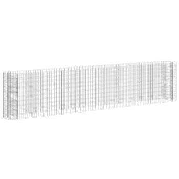 Gabionen-Hochbeet Verzinktes Eisen 470x50x100 cm