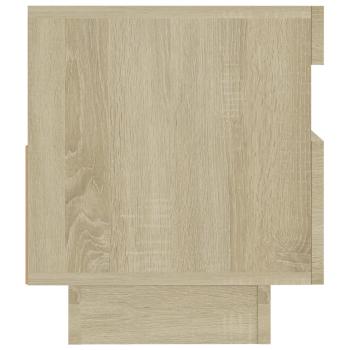 TV-Schrank mit LED-Leuchten Sonoma-Eiche 80x35x40 cm