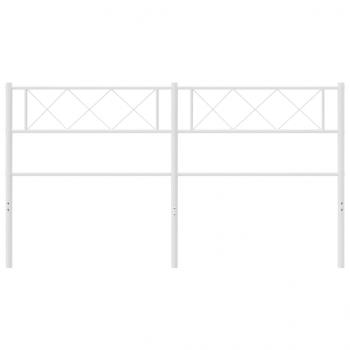 Kopfteil Metall Weiß 135 cm