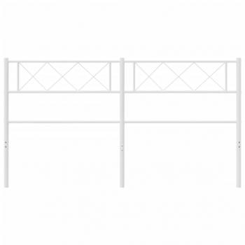 ARDEBO.de - Kopfteil Metall Weiß 150 cm